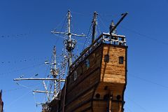 16B View Of The Stern Of Nao Victoria That Discovered The Way Around The Southern Tip Of South America Near Punta Arenas Chile